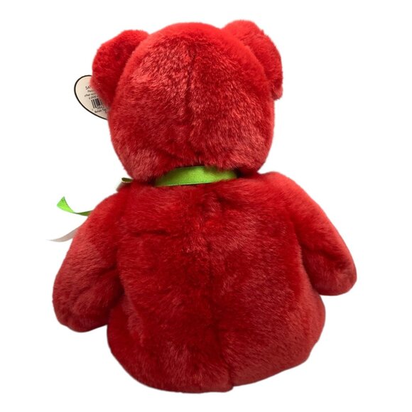 Vtg Ty Beanie Buddies Collection Osito Red Plush Bear Mexico Flag 1999 Edition - Picture 7 of 8